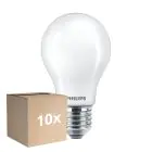 Confezione Multipack 10x Philips Master LED E27 Pera Filamento Ghiaccio 7.2W 1055lm - 922-927 Dim To Warm | Miglior Resa Cromatica - Dimmerabile - Sostitutiva 75W